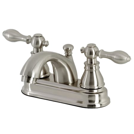 Kingston Brass KB2608ACL 4-Inch Centerset Bathroom Faucet, Brushed Nickel KB2608ACL